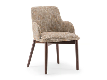 CELINE - Upholstered chair with armrests by Tirolo - view 2