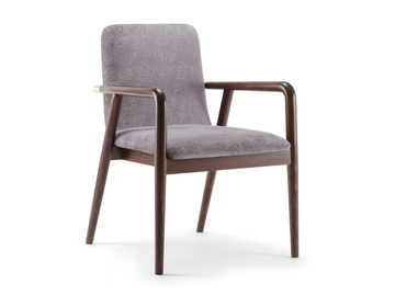GRACE - Upholstered chair with armrests by Tirolo - view 2
