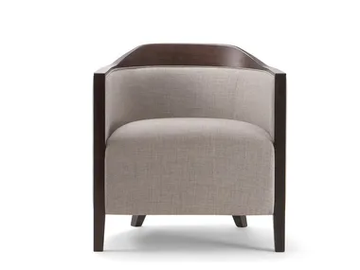BOSTON - Fabric armchair with armrests by Tirolo - view 2