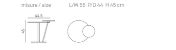 ECLISSE - Round coffee table for living room by Tomasella - view 3
