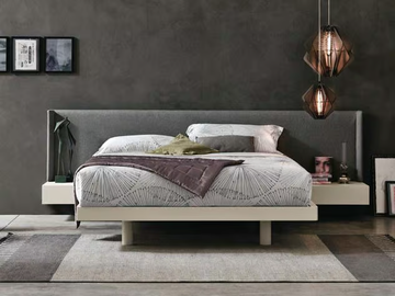 FUSION - Double bed with integrated nightstands by Tomasella - view 3