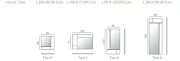 HASHTAG - Rectangular wall-mounted mirror by Tomasella - view 3