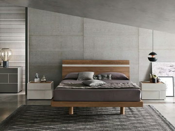 JOKER - Wooden double bed by Tomasella - view 2