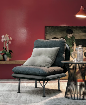 MAYA - Upholstered fabric armchair by Tomasella - view 3
