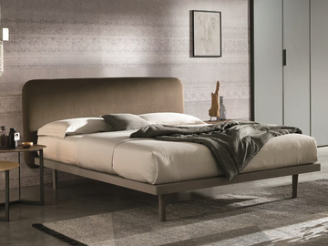 MILLY - Ash double bed with upholstered headboard by Tomasella - view 2
