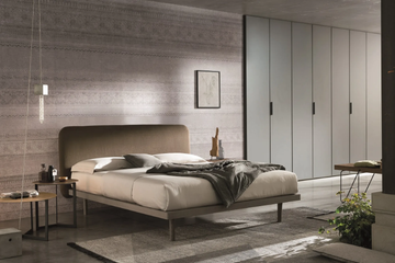 MILLY - Ash double bed with upholstered headboard by Tomasella - view 3