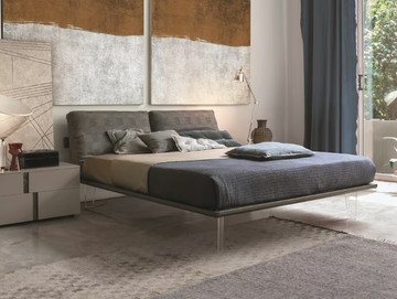 PIUMA - Double bed with upholstered headboard by Tomasella - view 3