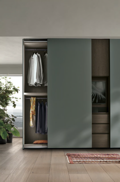 GOLA + VISTA - Wooden wardrobe with built-in TV by Tomasella - view 3