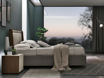 BAHIA - Double bed with integrated lighting by Tomasella - view 2