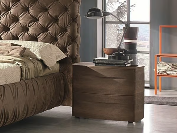 BOGART - Wooden bedside table with drawers by Tomasella - view 2