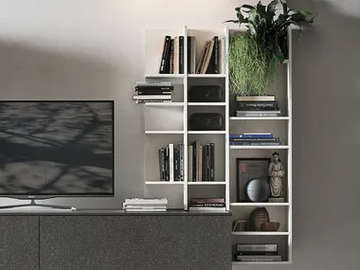 BIBLO - Floating bookcase by Tomasella - view 2