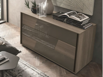 KROSS - Oak chest of drawers with integrated handles by Tomasella - view 2