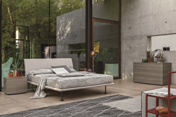 SEVEN - Upholstered fabric double bed by Tomasella - view 3