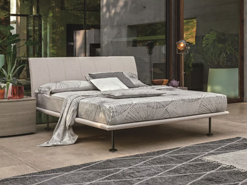 SEVEN - Upholstered fabric double bed by Tomasella - view 2