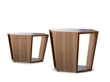 DIAMONDS - Wooden coffee table with integrated magazine rack by Tonon - view 2