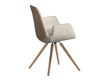STEP UPHOLSTERED - Upholstered chair with wooden legs by Tonon - view 2