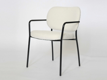 ELI - Upholstered fabric chair with armrests by Tonon - view 2