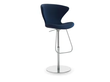 CONCEPT UPHOLSTERED - Upholstered high fabric stool by Tonon - view 2