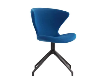 CONCEPT UPHOLSTERED - Swivel upholstered trestle-based fabric chair by Tonon - view 2