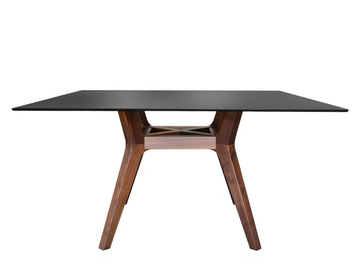 LIBRA - Square wood and glass dining table by Tonon - view 2