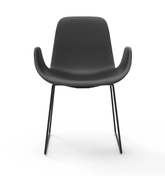 STEP SOFT TOUCH - Sled base integral polyurethane foam chair with armrests by Tonon - view 3