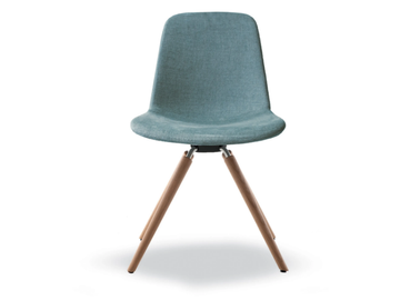 STEP UPHOLSTERED - Upholstered chair with wooden legs by Tonon - view 3