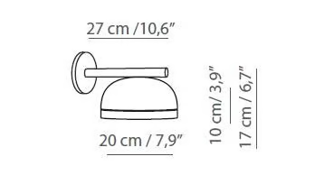 MOLLY - Brass wall lamp with fixed arm by Tooy - view 3