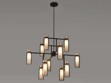 OSMAN - Painted metal chandelier by Tooy - view 2