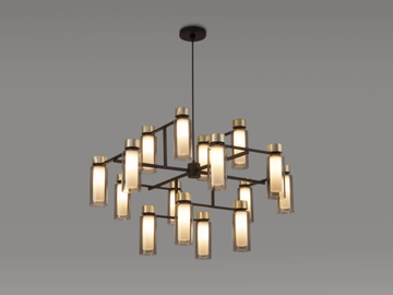 OSMAN - Painted metal chandelier by Tooy - view 2