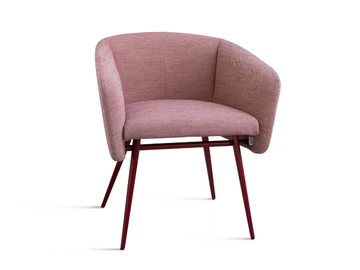 BALÙ-MET - Fabric chair with armrests by TrabA' - view 3
