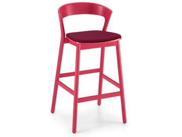 EDITH - Barstool with integrated cushion by TrabA' - view 3