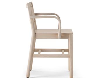 JULIE - Beech chair with armrests by TrabA' - view 3