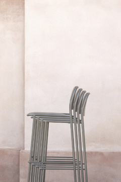 METIS DOT - High metal stool with footrest by TrabA' - view 3