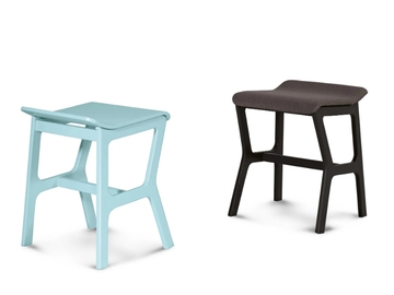 NHINO - Low fabric stool by TrabA' - view 3