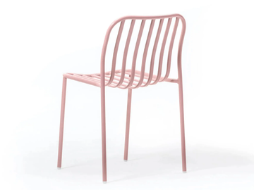 METIS LINE - Stackable metal chair open back by TrabA' - view 2