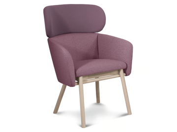 BALÙ LOUNGE - Fabric armchair with armrests by TrabA' - view 2