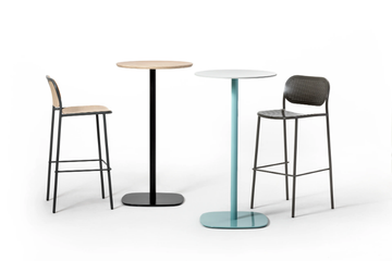 ROUND - Round metal high table by TrabA' - view 3