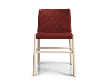 JULIE - Leather restaurant chair by TrabA' - view 3