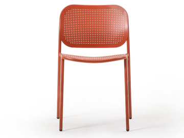 METIS DOT - Metal chair open back by TrabA' - view 2