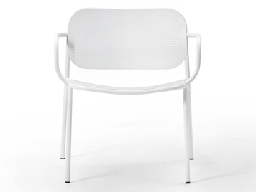 METIS DOT - Metal easy chair with armrests by TrabA' - view 2