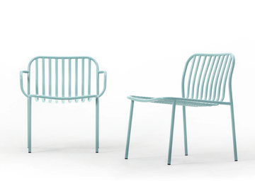 METIS LINE - Garden metal easy chair by TrabA' - view 3