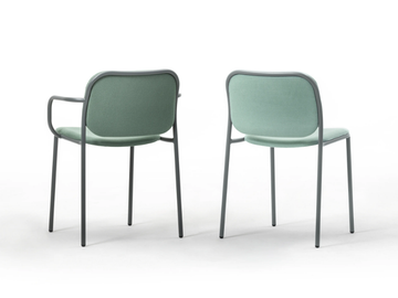 METIS PAD - Upholstered fabric chair by TrabA' - view 3