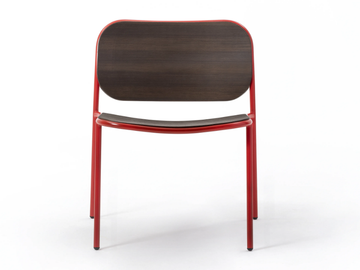 METIS WOOD - Stackable wooden easy chair by TrabA' - view 2