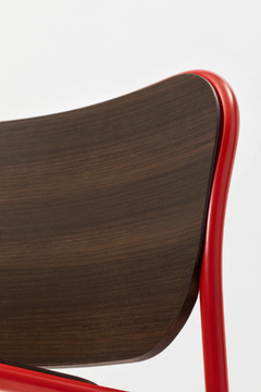 METIS WOOD - Stackable wooden easy chair by TrabA' - view 3