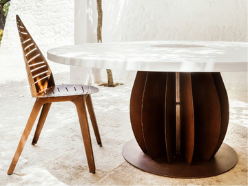 IRIDE - Round steel table by TrackDesign - view 2