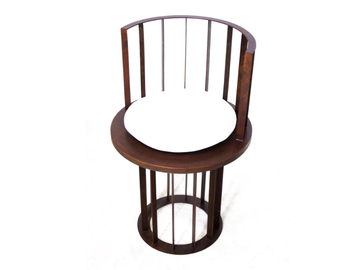 KANDINSKIJ 1923 - High Corten™ stool with integrated cushion by TrackDesign - view 2