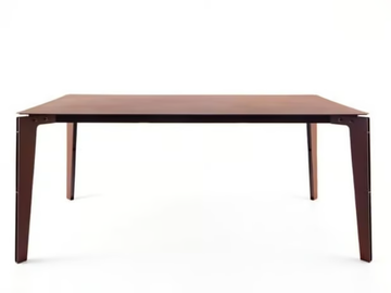 LEGGERO_001 - Rectangular Corten™ table by TrackDesign - view 2