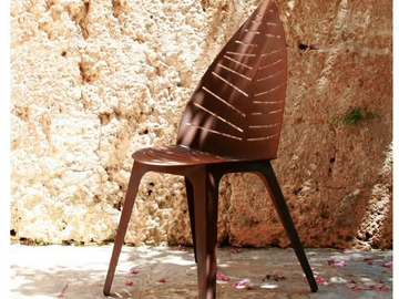 LILA - Corten™ garden chair by TrackDesign - view 3