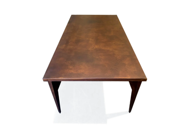TREE X - Rectangular Corten™ table by TrackDesign - view 2