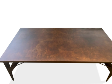 TREE X - Rectangular Corten™ table by TrackDesign - view 3